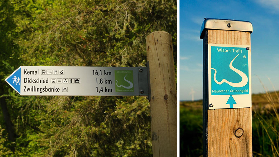 Beschilderung Wisper Trails Beschilderung Wisper Trails