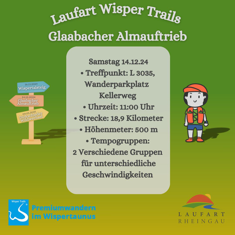 Laufart Glaabacher Almauftrieb